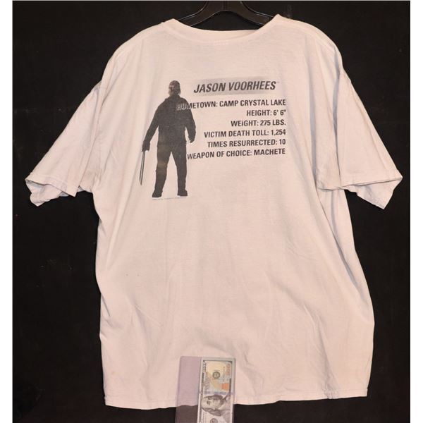 FREDDY VS JASON PREMIER PROMO SHIRT JASON MURDER STATS VERSION