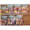 Image 2 : AA-CLEARANCE STAR TREK TNG ACTION FIGURES PLAYMATES RED DOT LOT OF 18 W/ 9 VARIANTS SOME UNPUNCHED