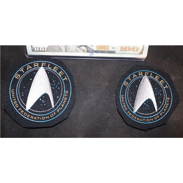 STAR TREK STARFLEET UNITED FEDERATION OF PLANETS CADET UNIFORM PATCH SET