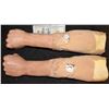 Image 1 : SILICONE HANDS MATCHED PAIR OF WHITE FISTED MAN