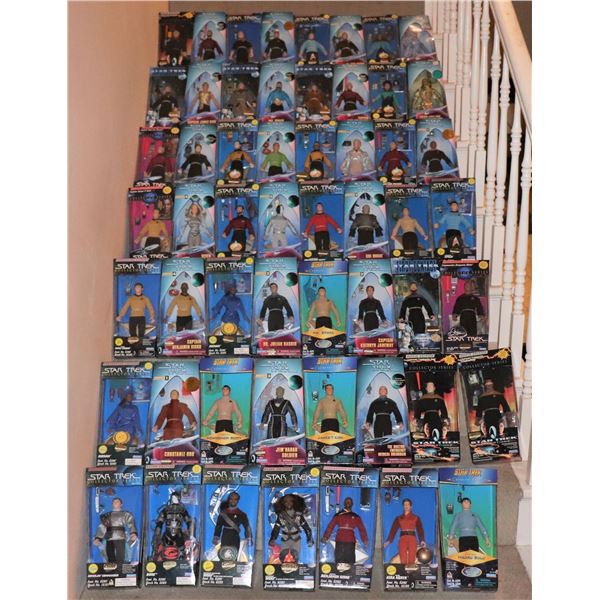 ZZ-CLEARANCE STAR TREK COLLECTOR SERIES ACTION FIGURES LOT OF 55