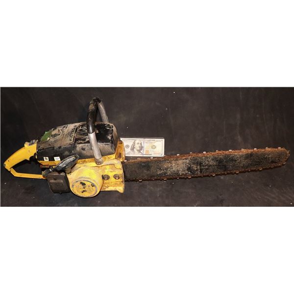 ZZ-CLEARANCE DARK OF THE SUN SCREEN USED CHAINSAW FIRST EVER USED ON FILM AS A WEAPON