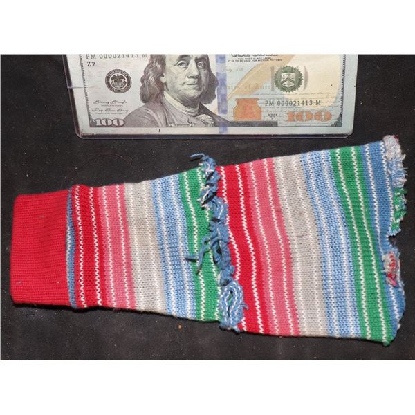 SEED OF CHUCKY RIGHT SWEATER SLEEVE SCREEN USED IN INSERT SHOTS