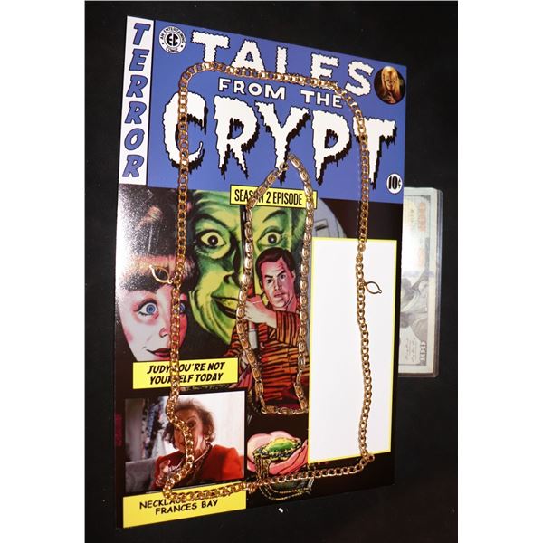 TALES FROM THE CRYPT JUDY YOU'RE NOT YOURSELF TODAY GOLD NECLACES ON DISPLAY