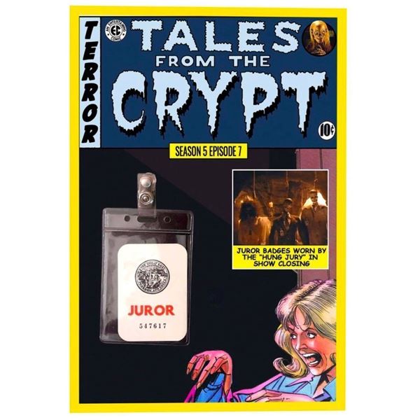 TALES FROM THE CRYPT SCREEN USED JUROR BADE ON DISPLAY