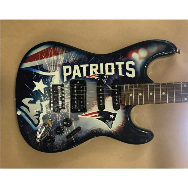 Limited Edition Work of Art New England Patriots Guitar