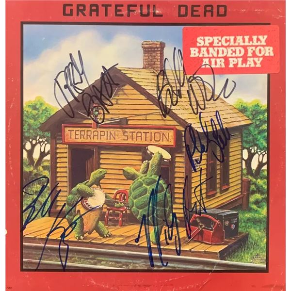 Signed Grateful Dead Terrapin Station Album Cover