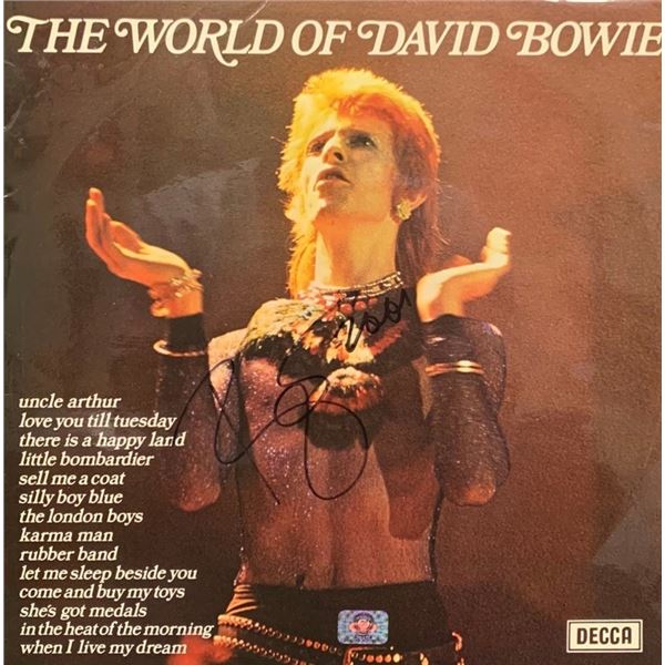 Signed The World of David Bowie Album Cover