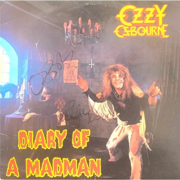 Signed Ozzy Osbourne, Diary of a Madman Album Cover
