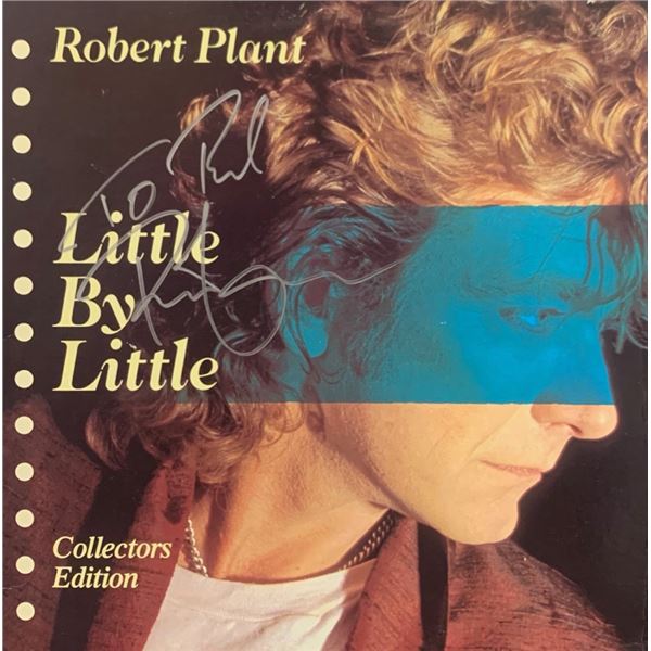 Robert Plant Signed Little By Little Album Cover