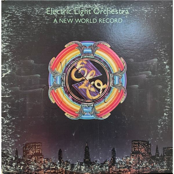 Signed Electric Light Orchestra A New World Record Album Cover