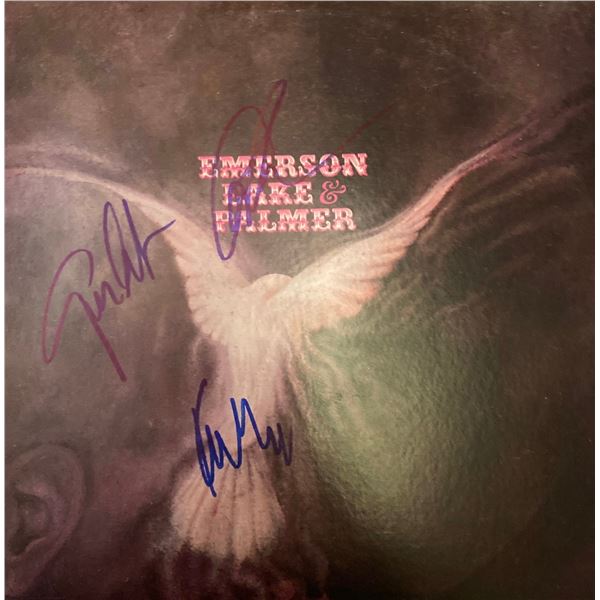 Signed Emerson Lake & Palmer Album Cover