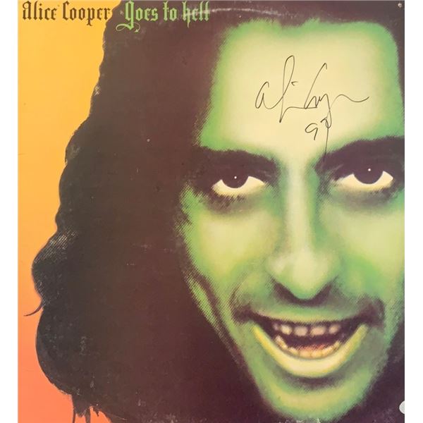 Alice Cooper Signed Goes To Hell Album Cover