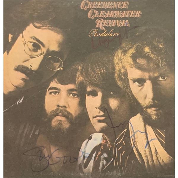 Signed Creedence Clearwater Revival Pendulum Album Cover