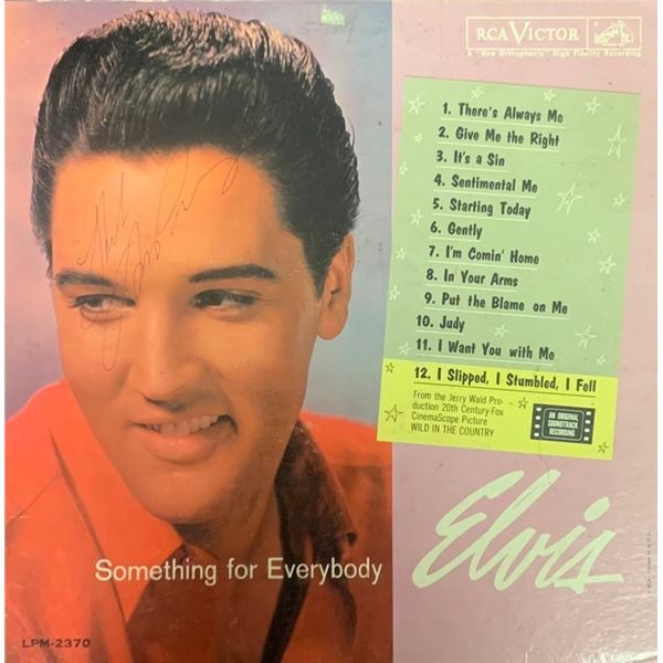 Signed Elvis Presley, Something for Everybody Album Cover