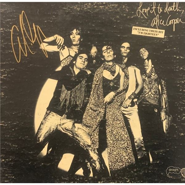RARE Alice Cooper Signed Love It To Death Album Cover