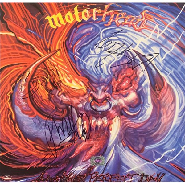 Signed Motorhead Another Perfect Day Album Cover