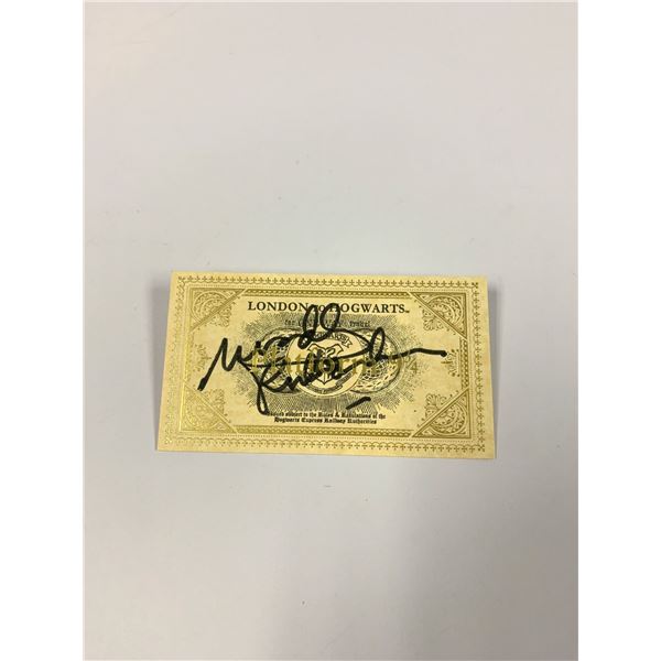 Autograph Signed Harry Potter Train Ticket Richardson
