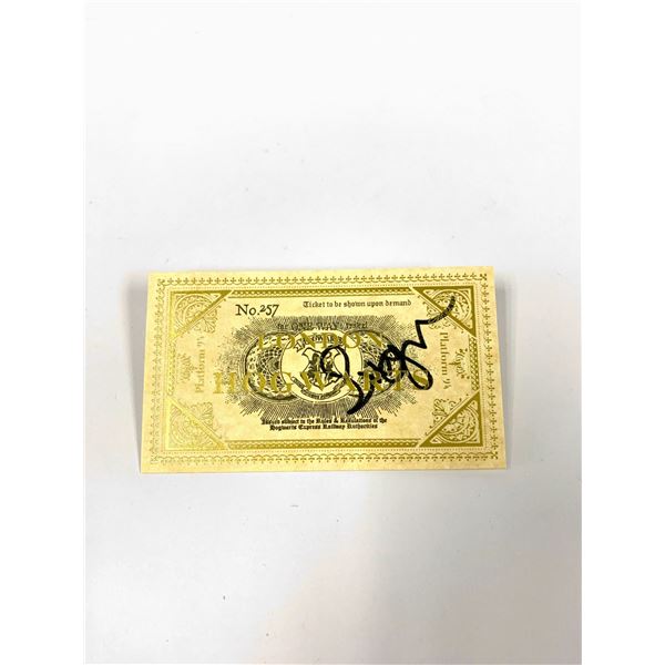 Autograph Signed Harry Potter Train Ticket Emma