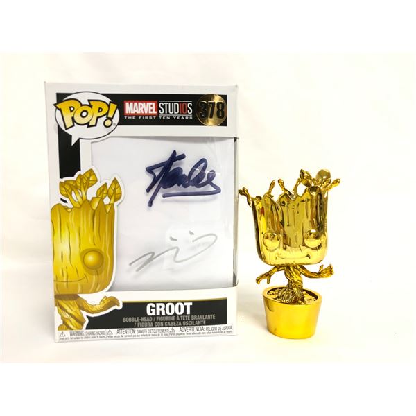 Autograph Marvel Groot Vin Stan Funko Pop