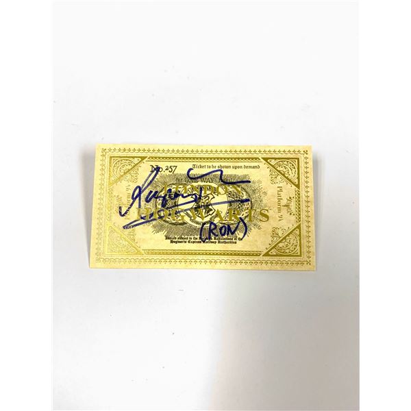 Autograph Signed Harry Potter Train Ticket Rupert