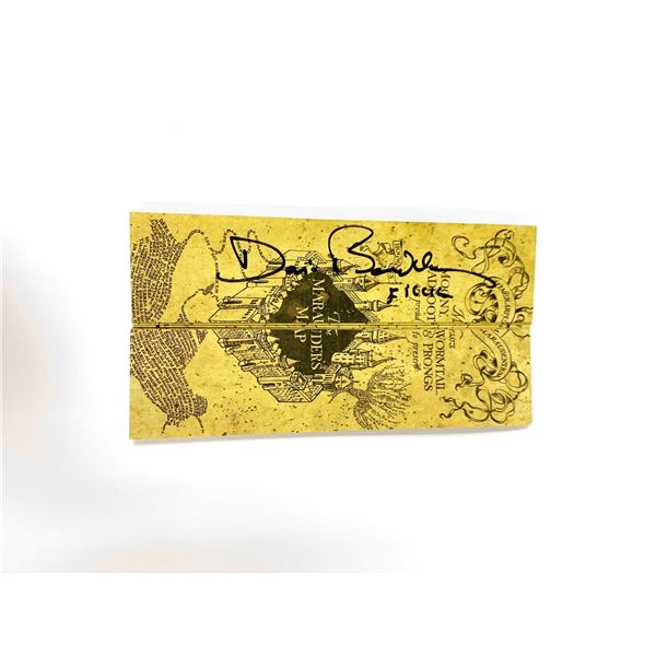 Autograph Harry Potter David Bradley Map