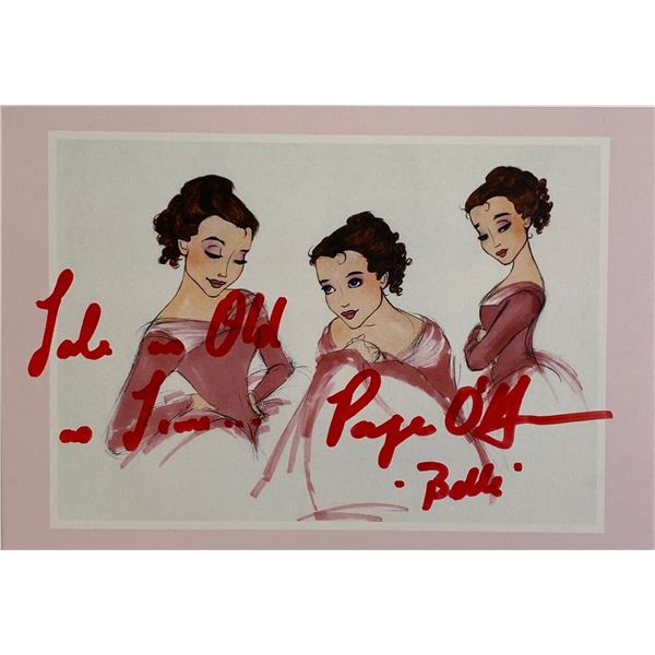 Autograph Beauty and the Beast Disney Card