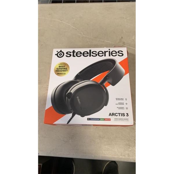 STEEL SERIES ARCTIS 3 WIRED GAMING HEADSET TESTED AND WORKING