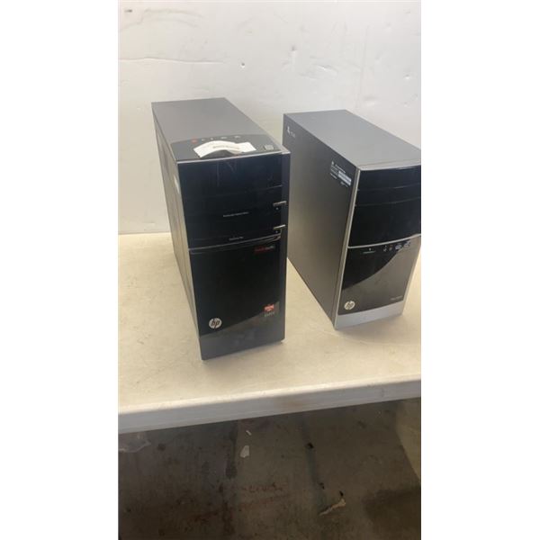 2 COMPUTER DESKTOP TOWERS FOR PARTS