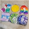 Image 1 : LOT OF NEW SETS OF FIDGIT BUBBLE POPPER SILICONE TOYS