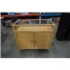 Image 1 : RATTAN AND WICKER GLASSTOP STAND