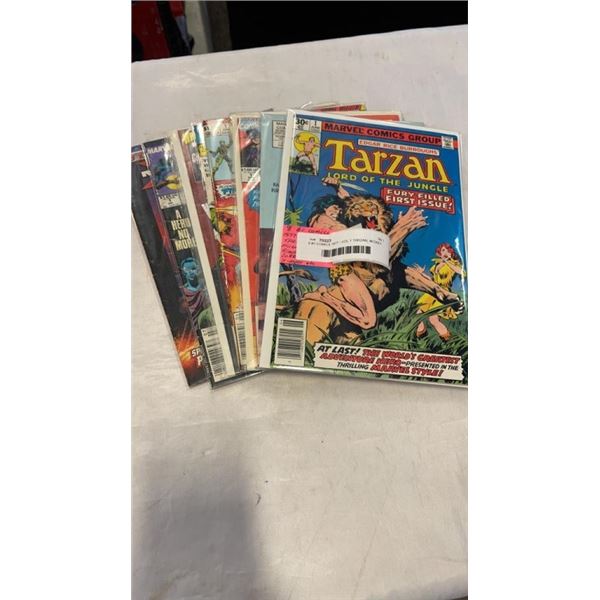 8 #1 COMICS 1977 - VOL 1 TARZAN, MICKEY MANTLE, BLACK PANTHER, ZORRO, G.I. JOE, X-MEN, ETC.