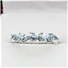 Image 1 : NEW STERLING SILVER 4.1MM X 3.05MM GENUINE BLUE TOPAZ RING, 0.85CTS, W/A $565.00, SIZE 7