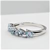 Image 4 : NEW STERLING SILVER 4.1MM X 3.05MM GENUINE BLUE TOPAZ RING, 0.85CTS, W/A $565.00, SIZE 7