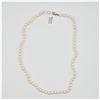 Image 1 : NEW 14KT. YELLOW GOLD 5.4MM - 5.5MM GENUINE CULTURED PEARL NECKLACE, APPROX 73 PEARLS, W/A $890.00