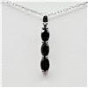 Image 1 : NEW STERLING SILVER 4.9MM X 3MM GENUINE GARNET PENDANT WITH STERLING CHAIN, 0.66CTS, W/A $545.00