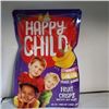 Image 7 : 12 NEW CASES OF HAPPY CHILD FRUIT CRISPS - 4 CASES OF EACH FLAVOR APPLE, PEAR, STRAWBERRY BANANA, 24