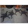 Image 1 : 4 CAST IRON BENCH SIDES/FEET