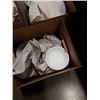 Image 2 : 3 BOXES OF WHITE PLATES, BOWLS