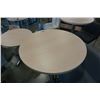 Image 2 : NEW CHROME BASE ROUND BAR HEIGHT TABLE WITH CHAIR,43" HIGH 28" DIAMETER