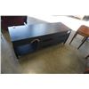 Image 8 : MODERN BLACK,  GLASS DOOR TV STAND