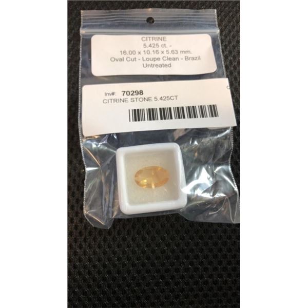 CITRINE STONE 5.425CT