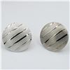 Image 1 : STERLING SILVER DISC EARRINGS, RETAIL $90.00