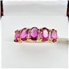 Image 1 : NEW 10KT. YELLOW GOLD 6MM X 4MM NATURAL RUBY RING, 3.3CTS, SIZE 7