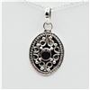 Image 1 : NEW STERLING SILVER 4MM X 4MM NATURAL RUBY PENDANT WITH STERLING CHAIN, RETAIL $150.00