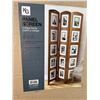 Image 2 : NEW KG PANEL SCREEN COLLAGE FRAME - TRIPLE PANEL CHESTNUT FLOOR SCREEN