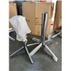 Image 2 : NEW PAIR OF 30" HIGH 28" DIAMETER CHROME LEG ROUND TABLES UNASSEMBLED
