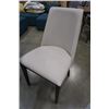 Image 3 : AS NEW MODERN GLASS  AND WALNUT TABLE W/ 6 ROZZINI LEATHER CHAIRS, RETAIL $3699