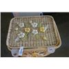 Image 2 : WICKER HAMPER WITH CURTAIN, BLANKET