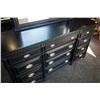 Image 2 : ASPEN HOME 12 DRAWER BLACK DRESSER WITH MIRROR